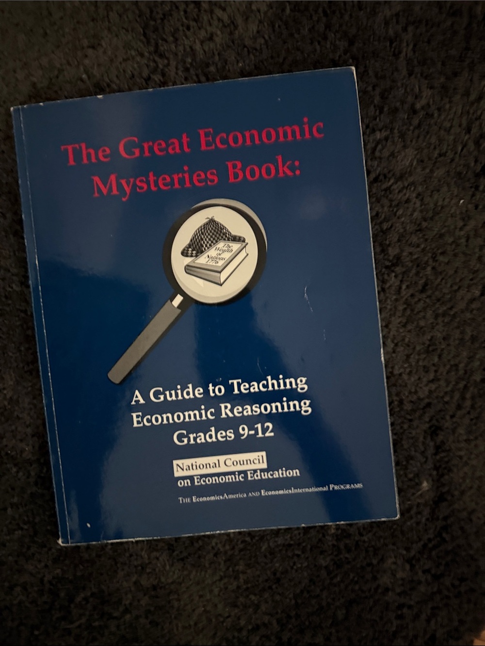 The Great Economic Mysteries Book - Navy Blue Educational Text